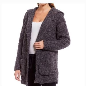 Barefoot Dreams Cozychic Lite Cardigan Size S/M with a Hood